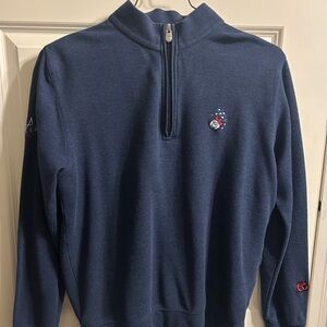 Peter Millar x Scotty Cameron Navy Zip-Up Sweater